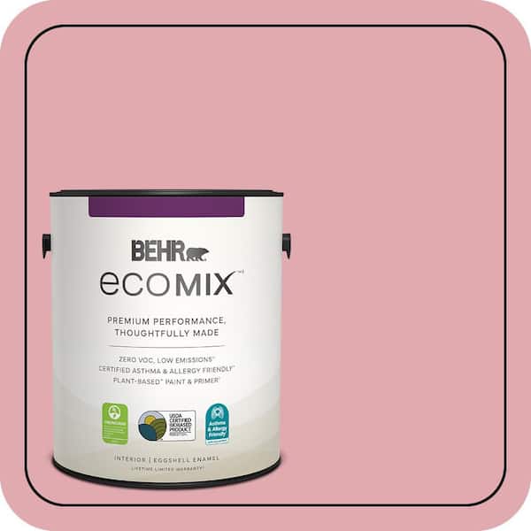 What Color Are Raspberry BEHR ECOMIX 1 gal. #130C-3 Raspberry Lemonade Eggshell Enamel Plant ...