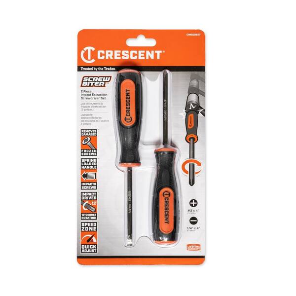 Crescent Screw Biter Dual Material Extraction Screwdriver Set (2