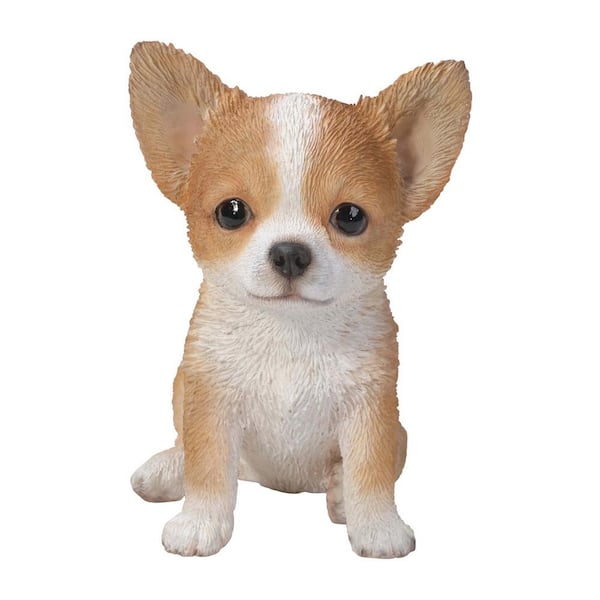 HI-LINE GIFT LTD. Brown/White Chihuahua Puppy Statue