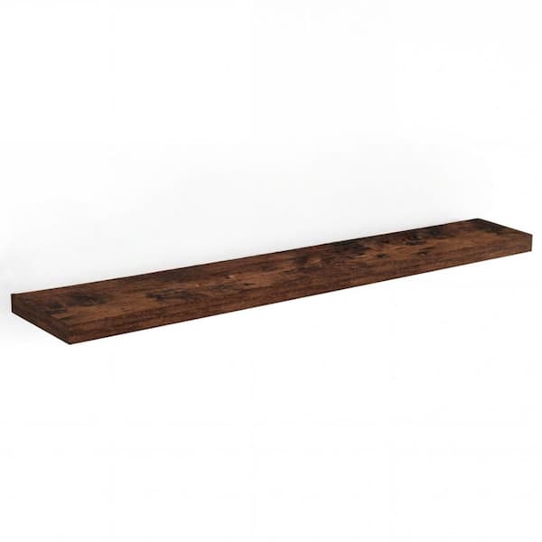 wood iron shelf 1500*1200*225〈ブラウン〉 72 in.W x 12 in.D Floating Shelves,Long Wall Shelf,Rustic Wood