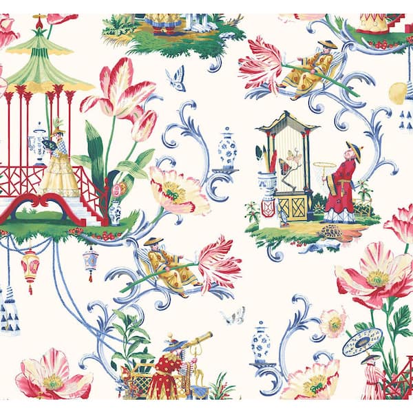 Unbranded East Of The Moon Porcelain Vinyl Peel and Stick Wallpaper Roll (Covers 30.75 sq. ft.)