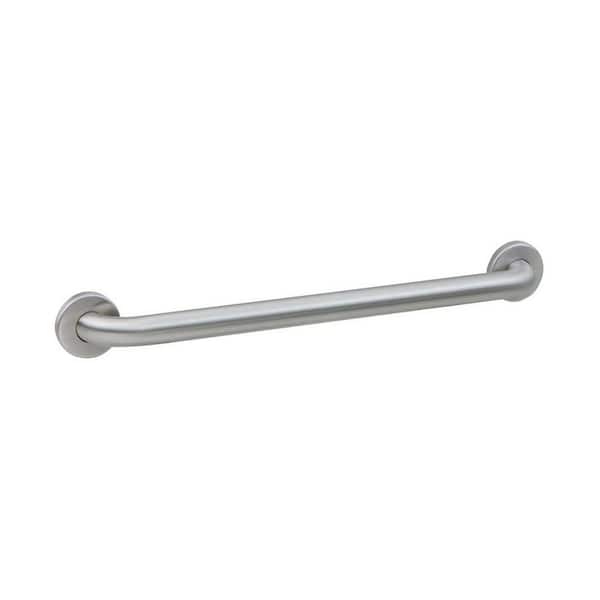 BOBRICK 36 in. x 1-1/4 in. Concealed Screw Straight Grab Bar in Satin Finish