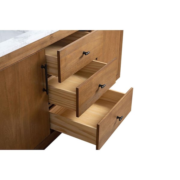Vanity Art 72 in. W x 22 in. D x 38 in. H Double Sink