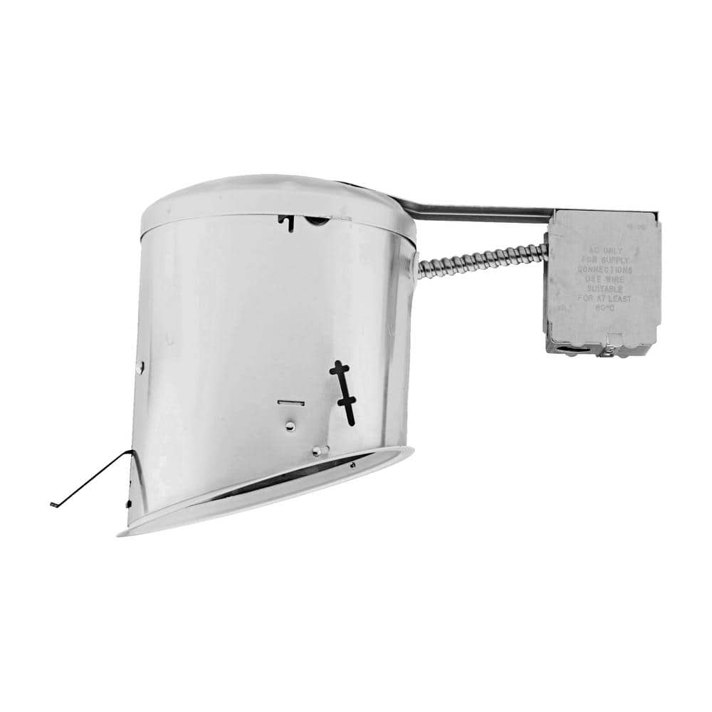 6-Inch Grey Aluminum IC Rated Sloped Recessed Lighting Housing