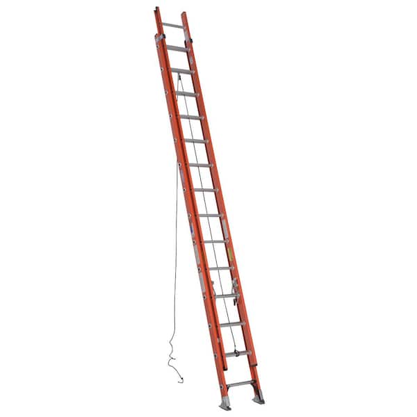 Werner 28 ft. Fiberglass Extension Ladder with 300 lbs. Load Capacity Type IA Duty Rating