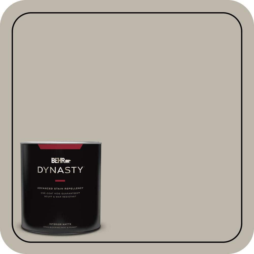 1 qt. Home Decorators Collection #HDC-CT-21 Grey Mist One-Coat Hide Matte Interior Stain-Blocking Paint & Primer price history on PriceWatchPro