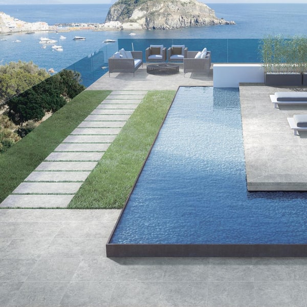 MSI Take Home Tile Sample - Lunar Silver 6 in. x 6 in. Matte Porcelain Paver Floor Tile (0.25 sq. ft.)