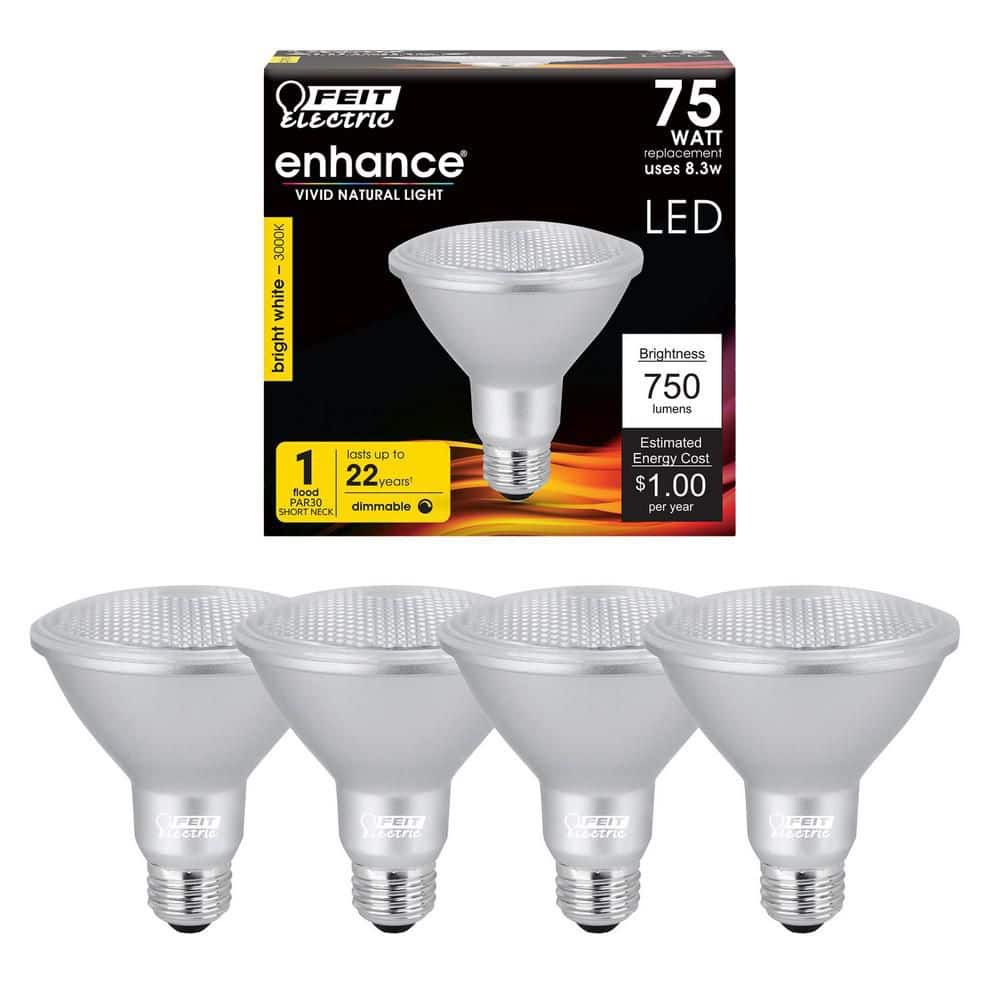 Feit Electric 75-Watt Equivalent PAR30 Short Neck Dimmable CEC