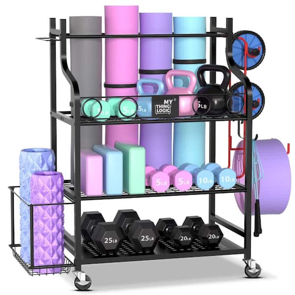 LTMATE 3- Tier Yoga Mat Home Gym Storage Rack HDM721 The Home Depot