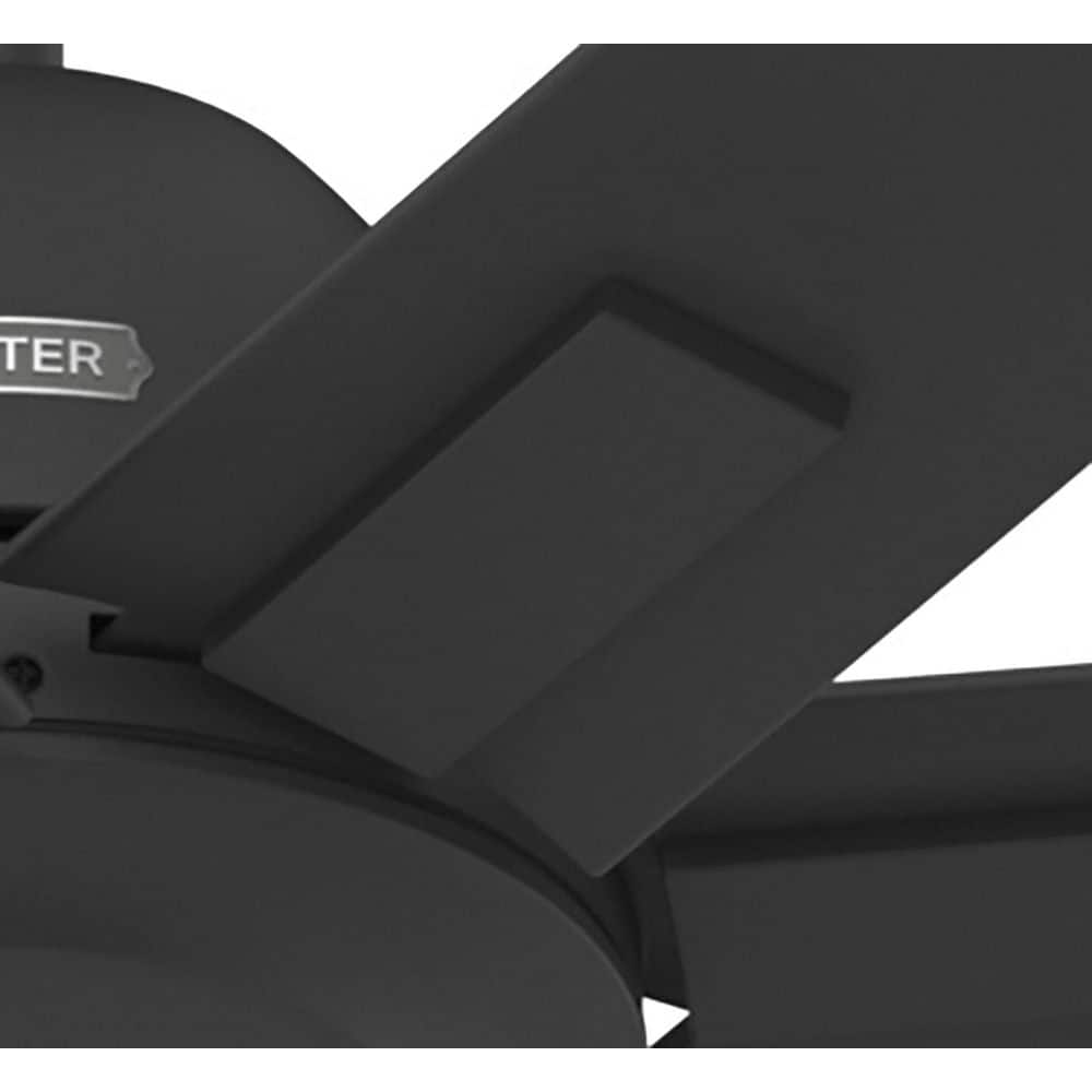 Downtown 60" Matte Black 7-Blade Ceiling Fan with Wall Control