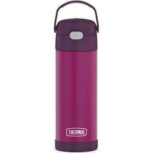 FUNtainer 16 oz. Red Violet Stainless Steel Vacuum-Insulated Water Bottle with Spout