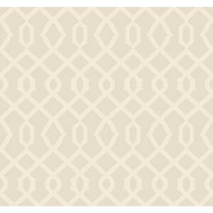 Pearl Cream and Silver Metallic Luscious Paper Wallpaper, 27 in. x 27 ft.)