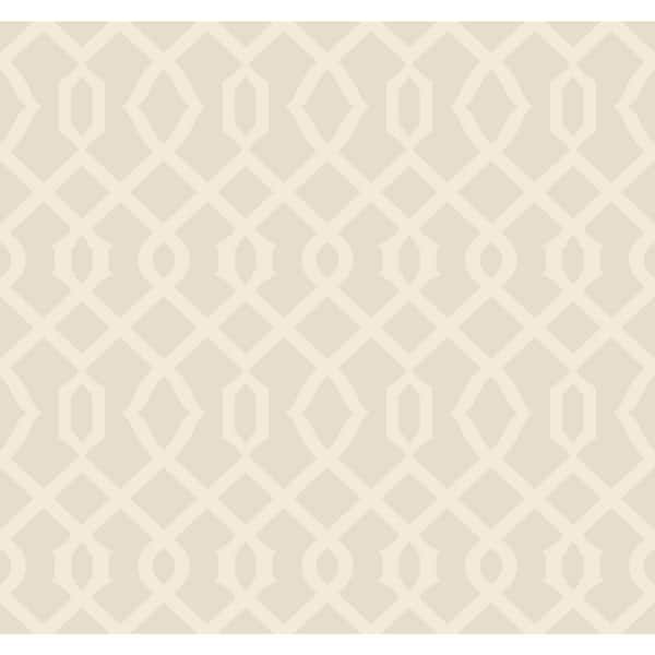 York Wallcoverings Pearl Cream and Silver Metallic Luscious Paper Wallpaper, 27 in. x 27 ft.)