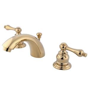 Magellan 4 in. Centerset Double Handle Bathroom Faucet in Polished Brass