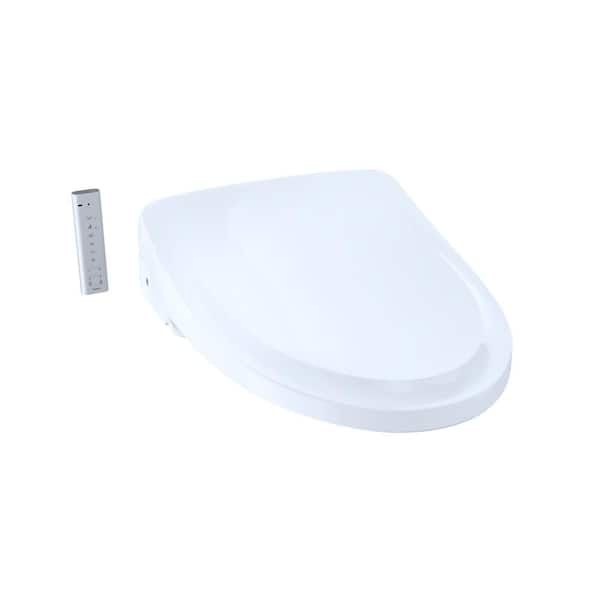 TOTO S550e WASHLET+ Electric Bidet Seat for T40 WASHLET+ Toilet with EWATER+ and Auto Open/Close Classic Lid in Cotton White