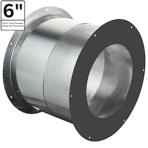 DuraVent DVL 6 in. x 6 in. Double-Wall Chimney Stove Pipe in Black