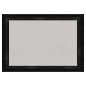 Grand Black Narrow Framed Grey Corkboard 28 in. x 20 in Bulletin Board Memo Board