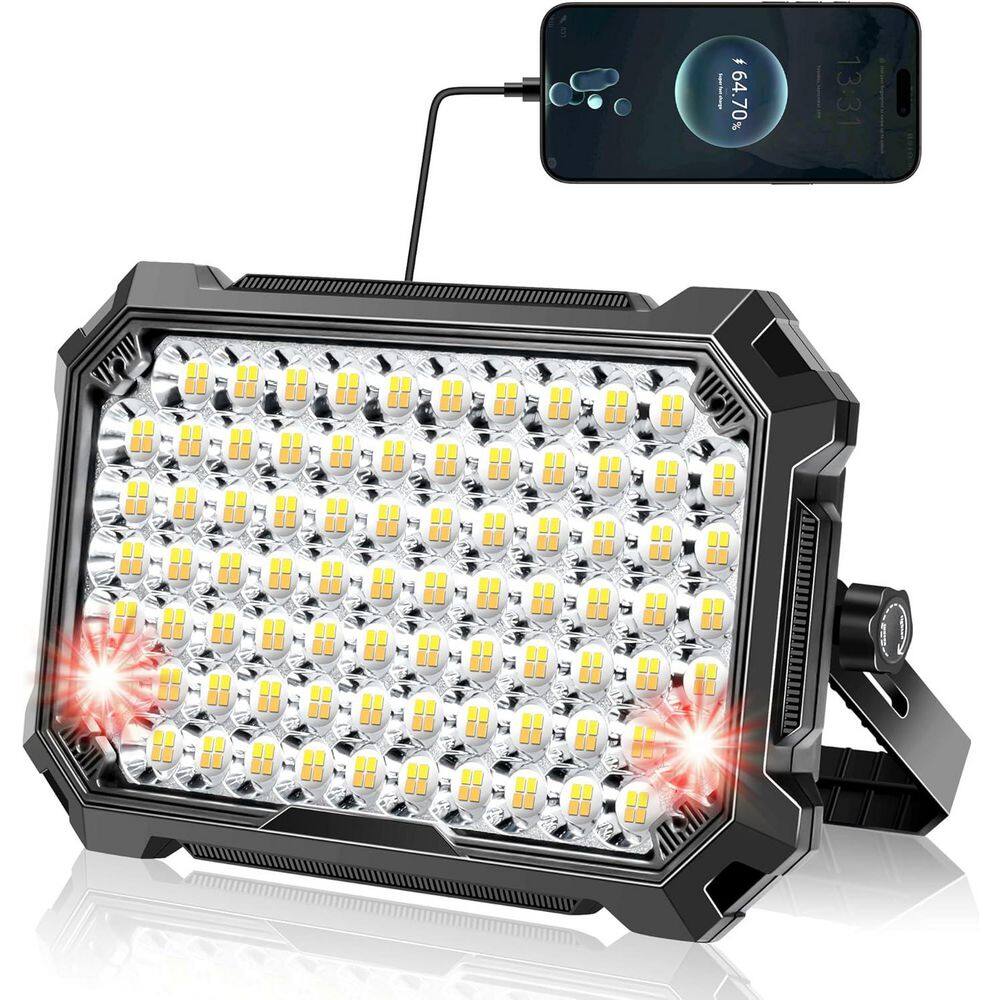 5 Volt 10000 Lumen LED Rechargeable Work Light with 12000mAh Power Bank, 4 Modes, IP65 Magnetic Flood Light price history on PriceWatchPro