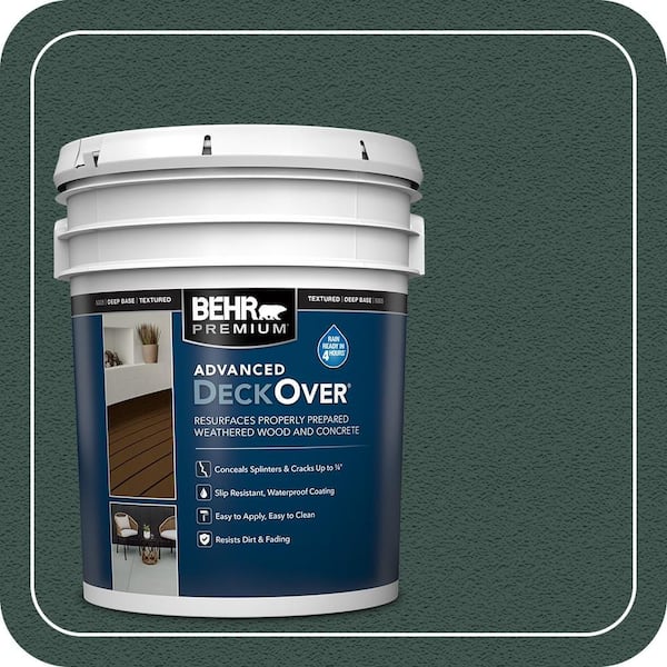 5 gal. #SC-114 Mountain Spruce Textured Solid Color Exterior Wood and Concrete Coating