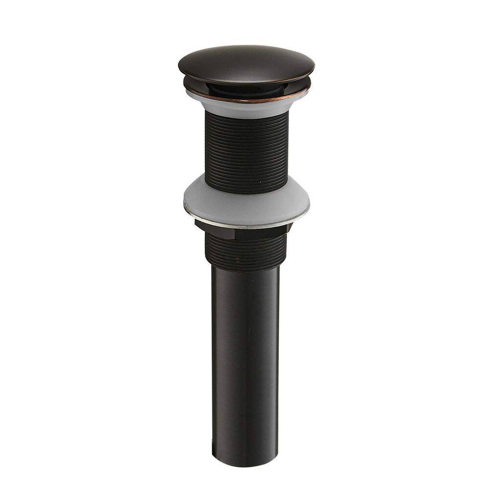 HOMEMYSTIQUE Bathroom Sink Pop-Up Drain without Overflow in Oil Rubbed ...
