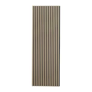 94.5 in. x 23.75 in. x 0.875 in. Walnut Square Edge MDF Decorative Acoustic Wall Panel (1-Pieces/15.59 sq. ft.)