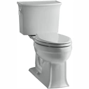 Archer Comfort Height 2-Piece 1.28 GPF Single Flush Elongated Toilet with AquaPiston Flushing Technology in Ice Grey