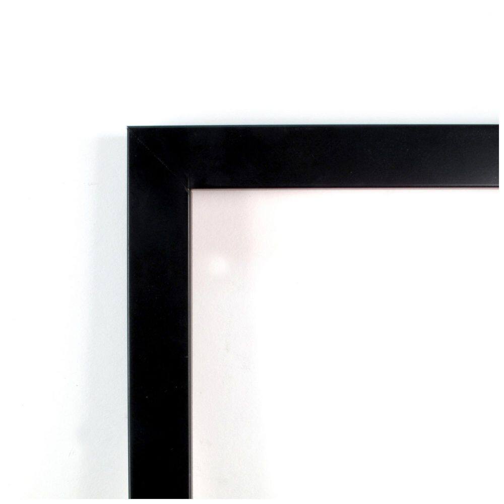 Svelte Noir Black Wood Bathroom Vanity Mirror