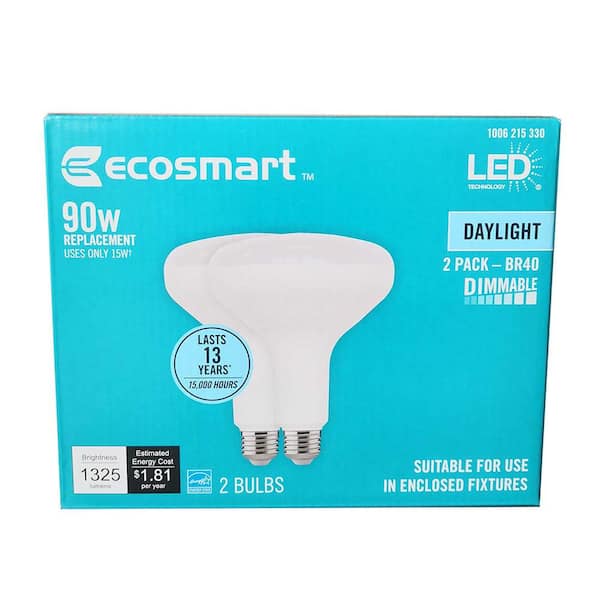 EcoSmart 90-Watt Equivalent BR40 Dimmable ENERGY STAR LED Light