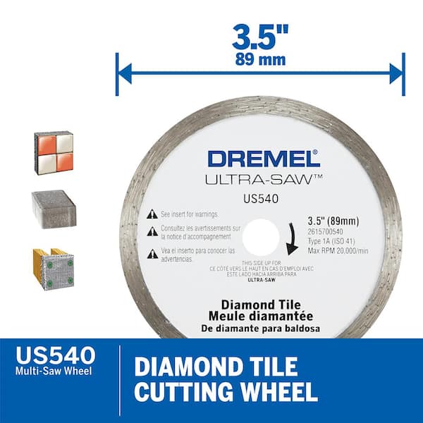 3 Pack Dremel Saw-Max 3 in Tile Diamond Blades SM540 FREE SHIPPING 3 Blades