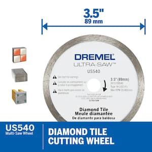 Ultra-Saw US540 3.5" Diamond Tile Cutting Wheel