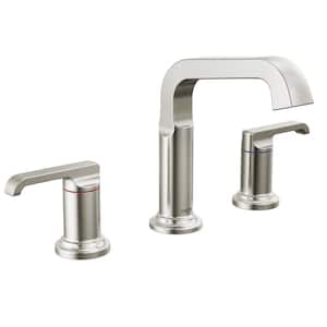 Tetra 8 in. Widespread Double-Handle Bathroom Faucet in Lumicoat Stainless