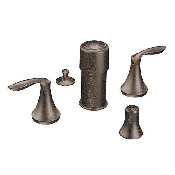 MOEN Eva 2-Handle Bidet Faucet Trim Kit in Oil Rubbed Bronze (Valve Not Included)