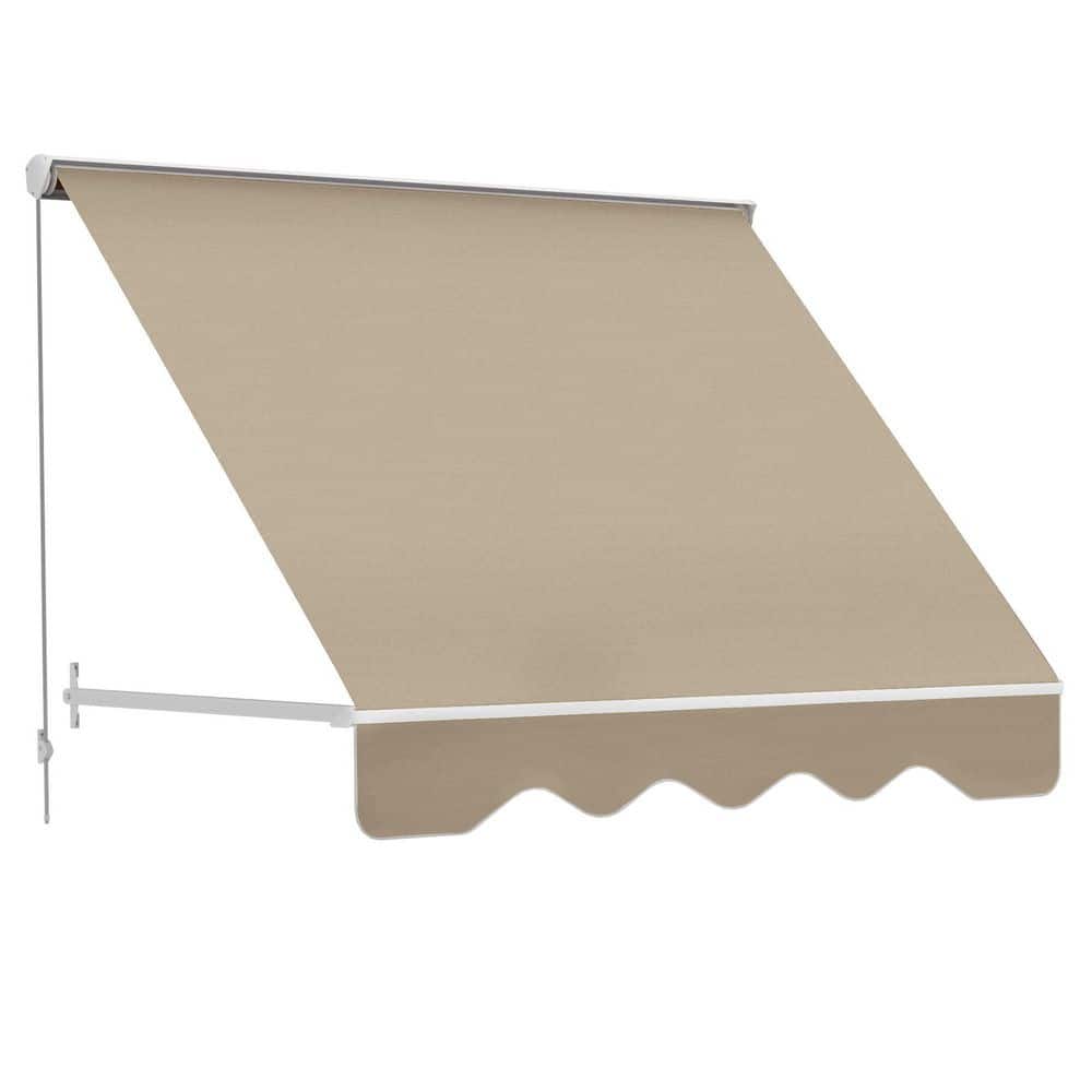 6 ft. x 2 ft. Drop Arm Manual Retractable Window Awning Sun Shade Shelter for Patio Balcony Outdoor price history on PriceWatchPro