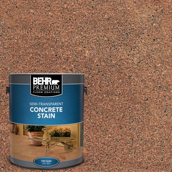 BEHR PREMIUM 1 gal. #STC-31 Natural Henna Semi-Transparent Flat Interior/Exterior Concrete Stain