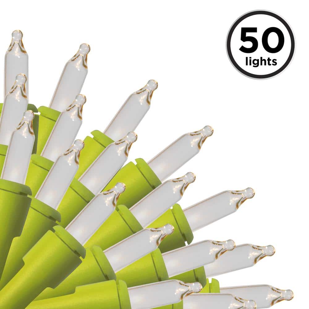 50-Light Designer Series Clear Mini Lights, Apple Green Wire price history on PriceWatchPro