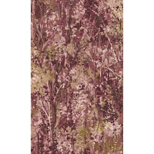 Berry Berry Lush Forest Tropical Print Non Woven Non-Pasted Textured Wallpaper 57 Sq. Ft.