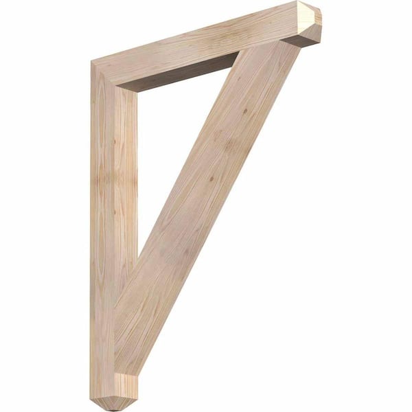 Ekena Millwork 3.5 in. x 38 in. x 30 in. Douglas Fir Traditional Craftsman Smooth Bracket