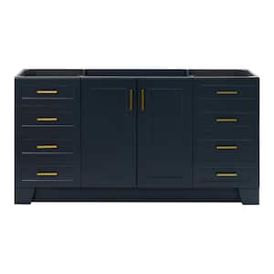 Taylor 66 in. W x 21.75 in. D x 34.5 in. H Bath Vanity Cabinet without Top in Midnight Blue