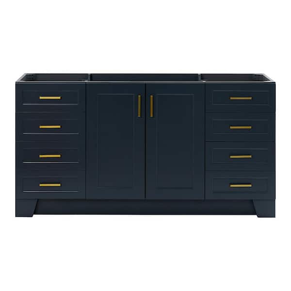 ARIEL Taylor 66 in. W x 21.75 in. D x 34.5 in. H Bath Vanity Cabinet without Top in Midnight Blue