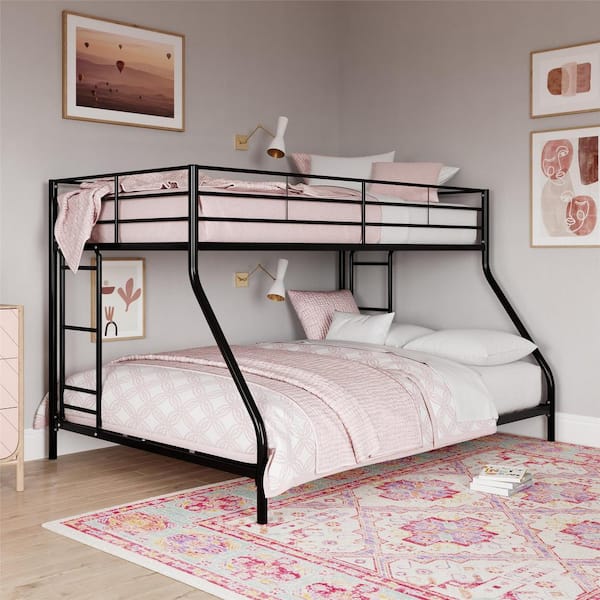 Fulton Black Metal Twin Over Full Bunk Bed