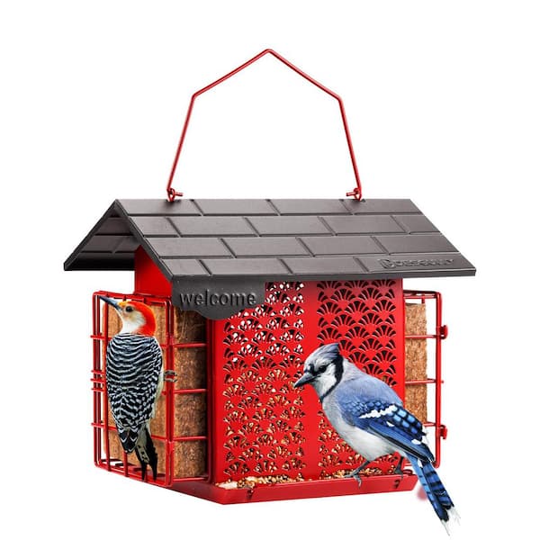 Unbranded 2 in 1 Red Metal Multiple Bird Species - 4.9 lbs. 1-Pack