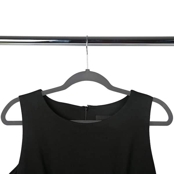 Home Basics Gray Velvet Shirt Hangers 10-Pack HDC64185 - The Home