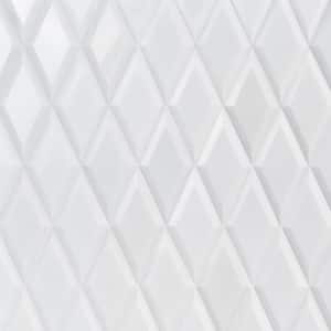 Macon white Jade 5.51 in. x 11.81 in. Beveled Polished Marble Wall Tile (4.51 sq. ft. /Case)