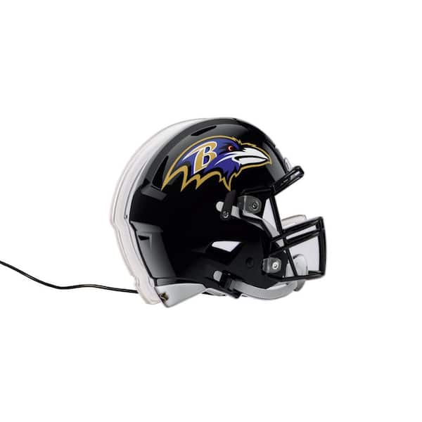 Evergreen Baltimore Ravens Black NFL Football Helmet Desklite LED Decor
