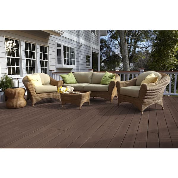 5 gal. #ST-111 Wood Chip Semi-Transparent Waterproofing Exterior Wood Stain and Sealer