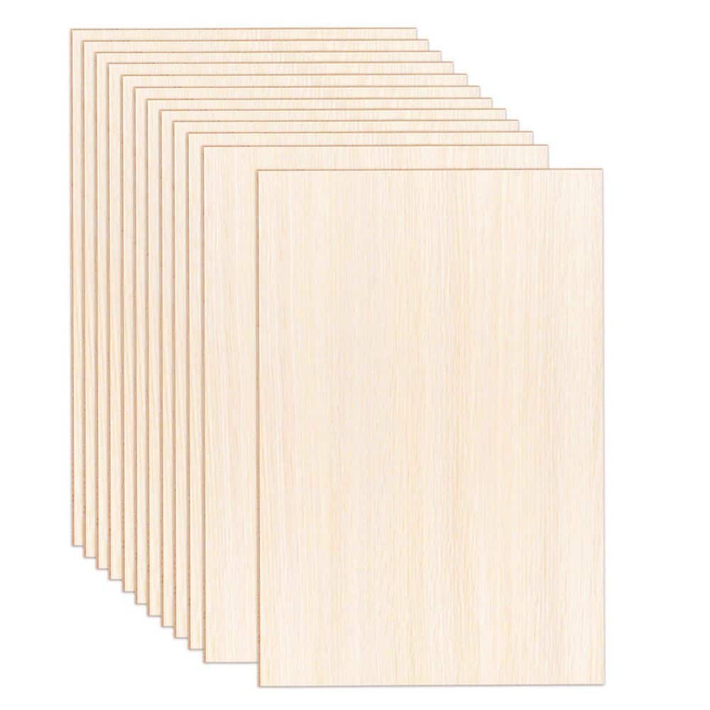 1/13 in. x 12 in. x 8 in. Basswood Project Panel 12-Pack for Crafts, Models, Laser Cutting and Wood Burning price history on PriceWatchPro
