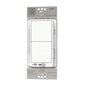 X Series 15 Amp 600 Watt Single-Pole/3-Way Matter Smart Wi-Fi Energy Monitor Rocker Dimmer Light Switch Matte White