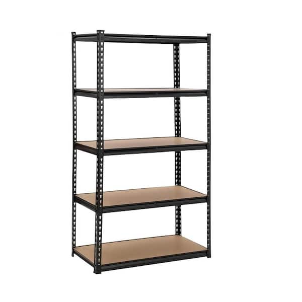 Unbranded 5 Tiers Metal Adjustable Laminated Boltless Heavy Duty Garage Storage Shelving Unit (48 in.W x 17.87in.D x 72.8 in.H)