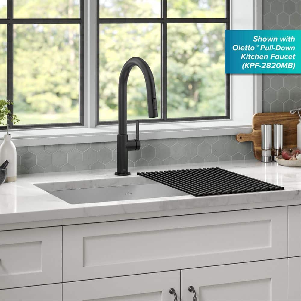 32-Inch Satin Stainless Steel Undermount Kitchen Sink with Accessories