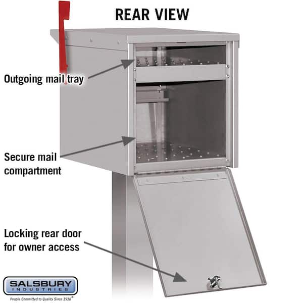 Salsbury Industries - Post-Mount Roadside Mailbox